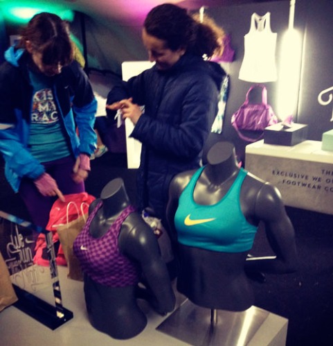 A little post race shopping at the Nike store tent